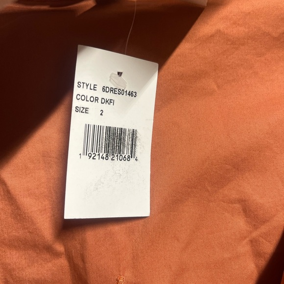 NEW A.L.C Calvin Wrap Dress In Dark Firenze size 2 cotton women’s designer - Picture 5 of 9